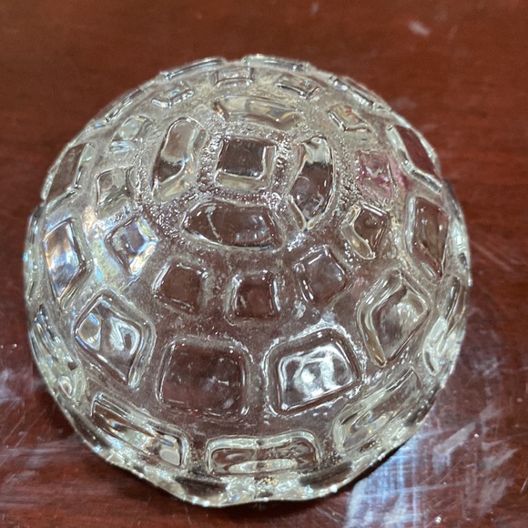 Anchor Hocking pressed glass turtle candy trinket black box from the 1950’s - Picture 5 of 16